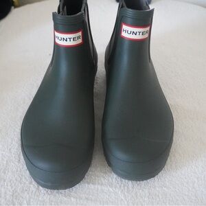 Hunter Dark Green Waterproof Boots